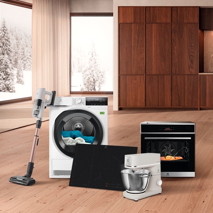 colonna bucato, forno e scopa elettrica electrolux