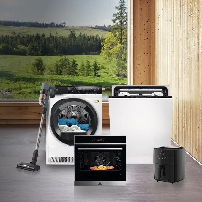 colonna bucato, forno e scopa elettrica electrolux