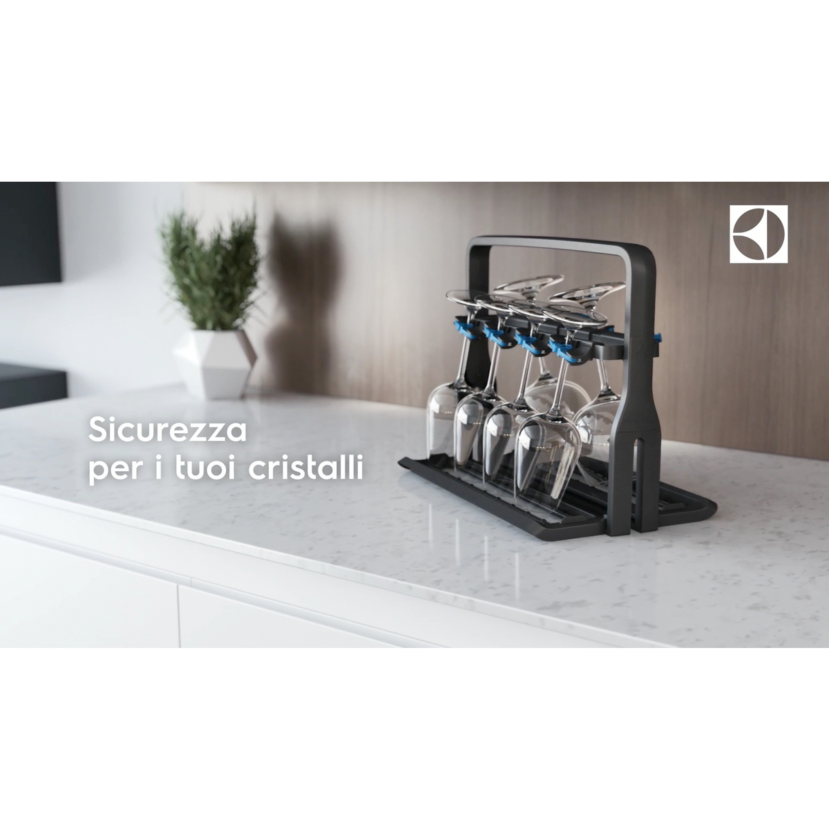 Cestello Calci Per Lavastoviglie Electrolux - Per 8 Bicchieri, Ripiegabile - Foto 6