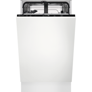 Exquisit Lavastoviglie Da Incasso 45 Cm EGSP1009-EB-030E – Classe E, 9 Coperti, 6 Programmi, Acciaio Inox, Ideale Per Piccole Famiglie