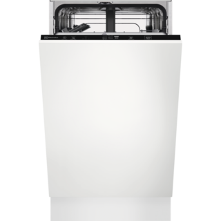 Exquisit Lavastoviglie Da Incasso 45 Cm EGSP1009-EB-030E – Classe E, 9 Coperti, 6 Programmi, Acciaio Inox, Ideale Per Piccole Famiglie