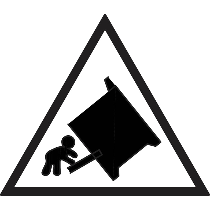 Evitare che i bambini spingano lo sportello del forno in quanto potrebbe ribaltarsi.