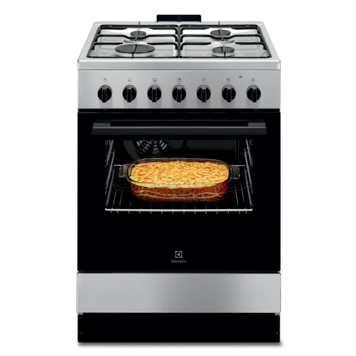 Electrolux Cucina a libera installazione mista piano a gas + forno elettrico LKK620010X