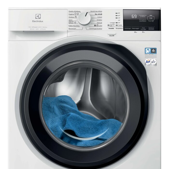 Electrolux EW7W2106G Lavasciuga 10/6 KG 1600 Giri/min Classe D (Bianco)