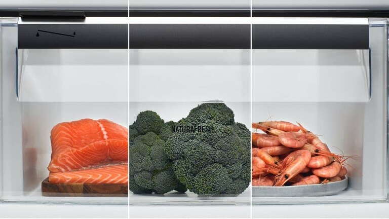 Salmone, broccoli e gamberetti