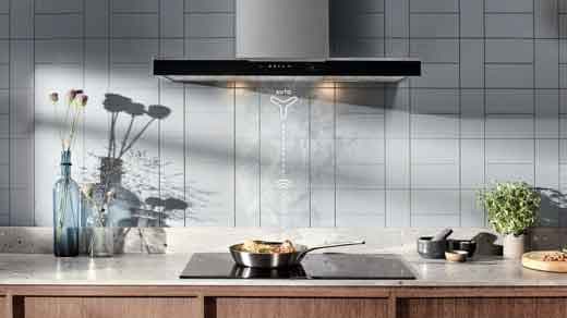 Cappa da cucina con funzione Hob2Hood®