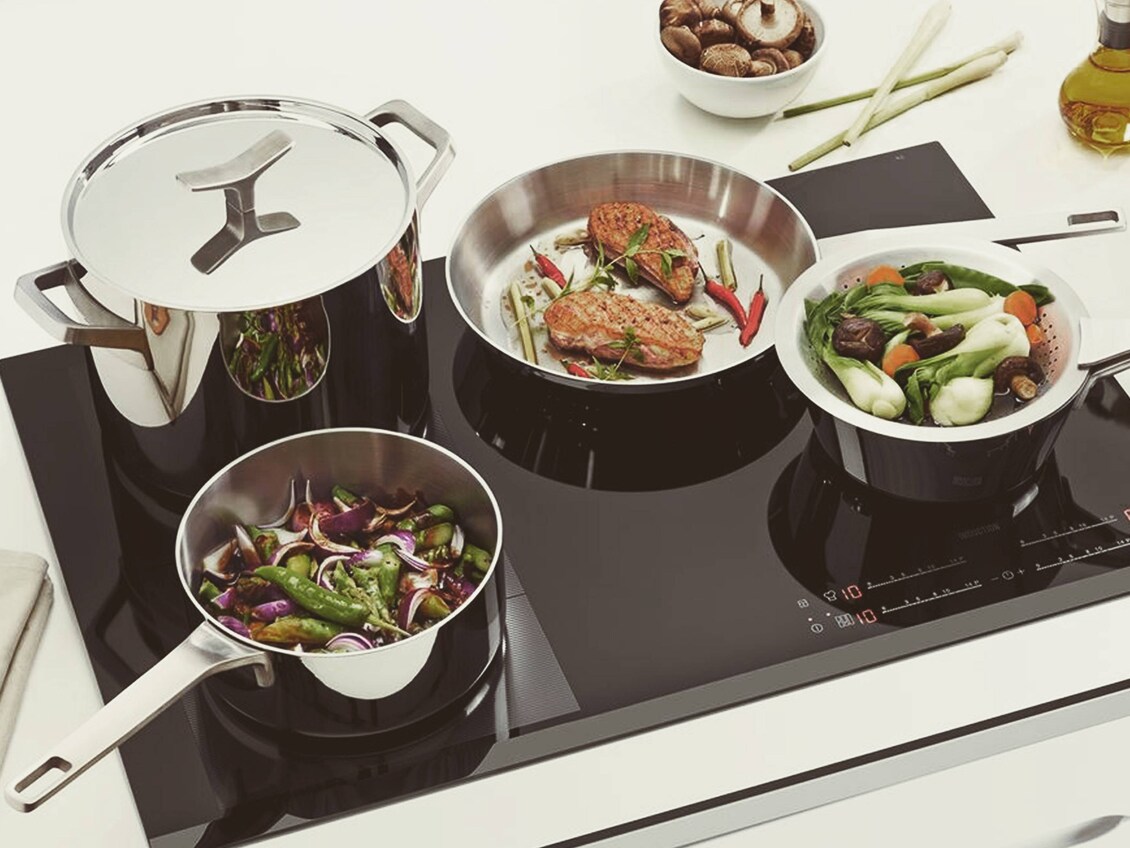 Set 4 Pentole In Acciaio Inox Per Cottura A Vapore - Adatte A Induzione, 22 Cm Diametro, 4 Litri Di Capacità